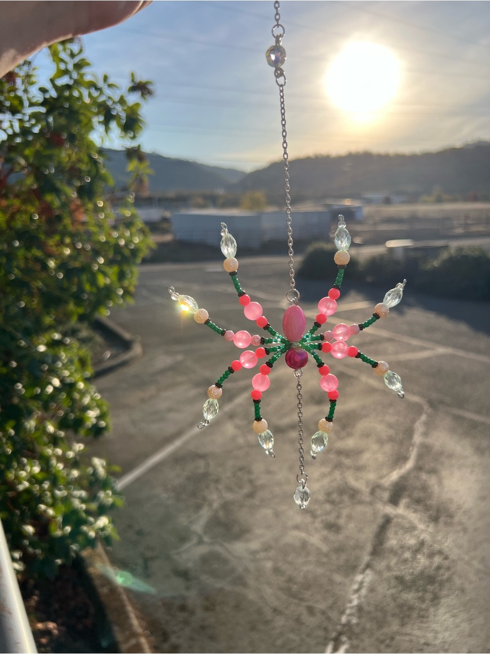 Beaded Spider Sun-Catcher/Ornament ๐ท๏ธ